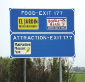 I90 Attraction Sign