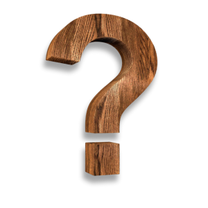 wood question mark